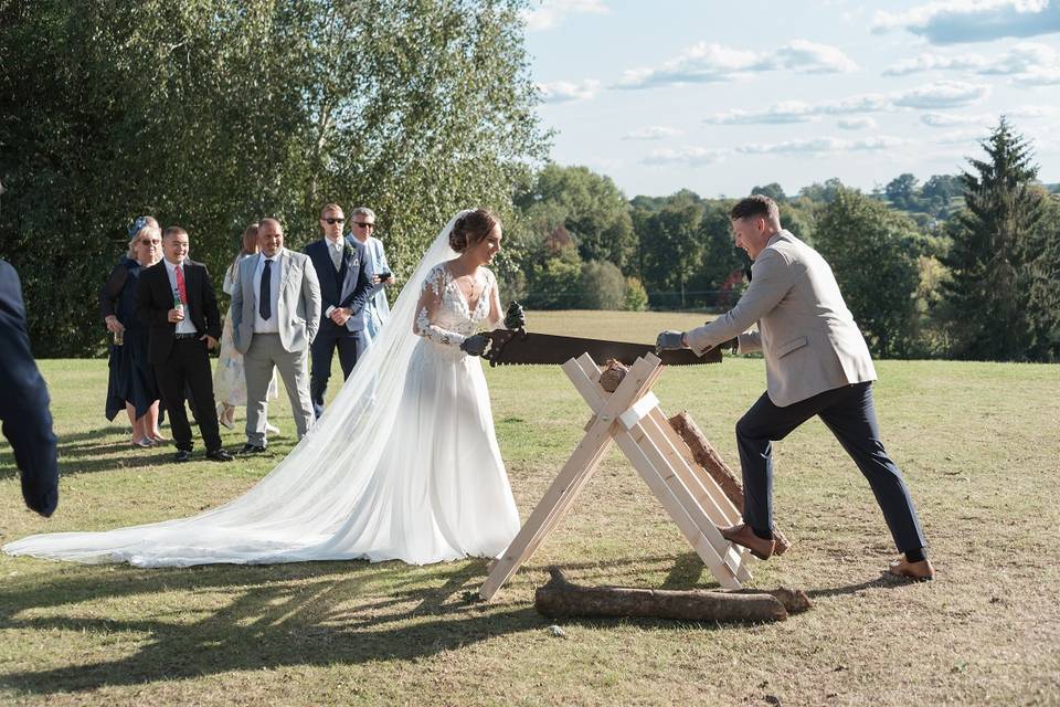 Annie and Matt-a German ritual