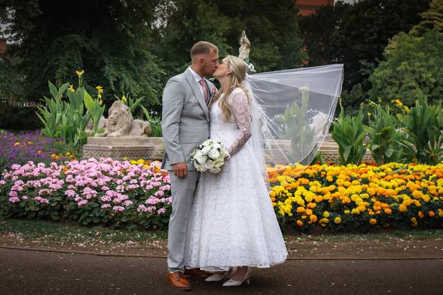 Garden Wedding Portrait