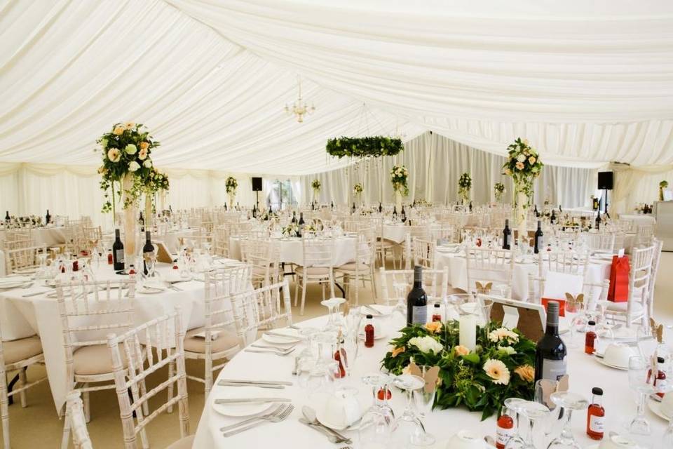 Beautiful marquee interiors