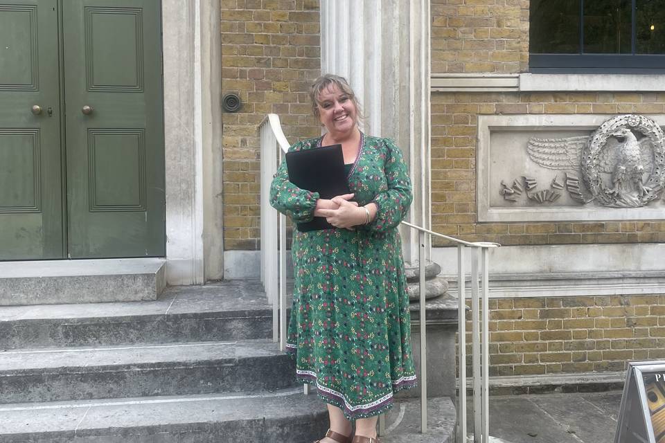 Outside Pitzhanger Manor