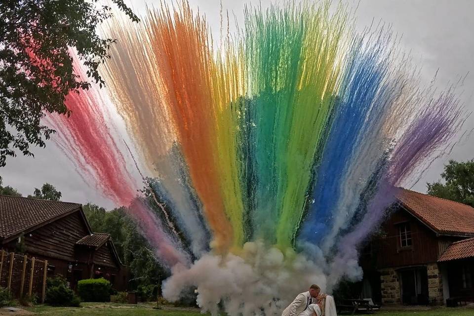 Rainbow Daytime Smokes