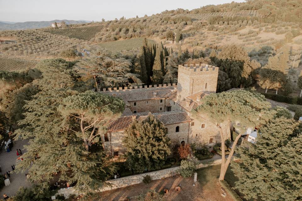 Aereil view of the castle