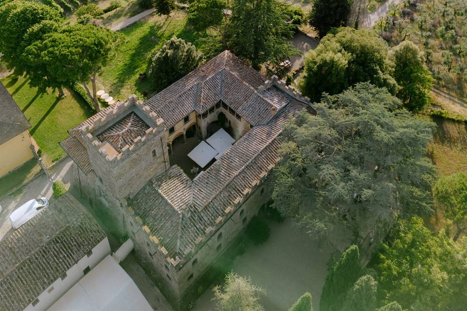 Aereil view of the castle