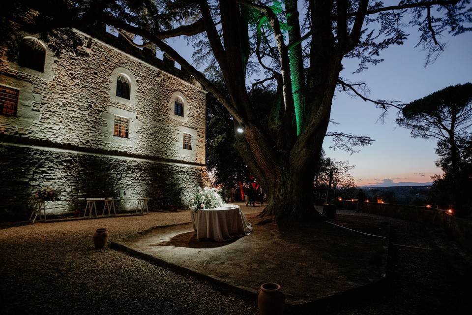 Castle at sunset