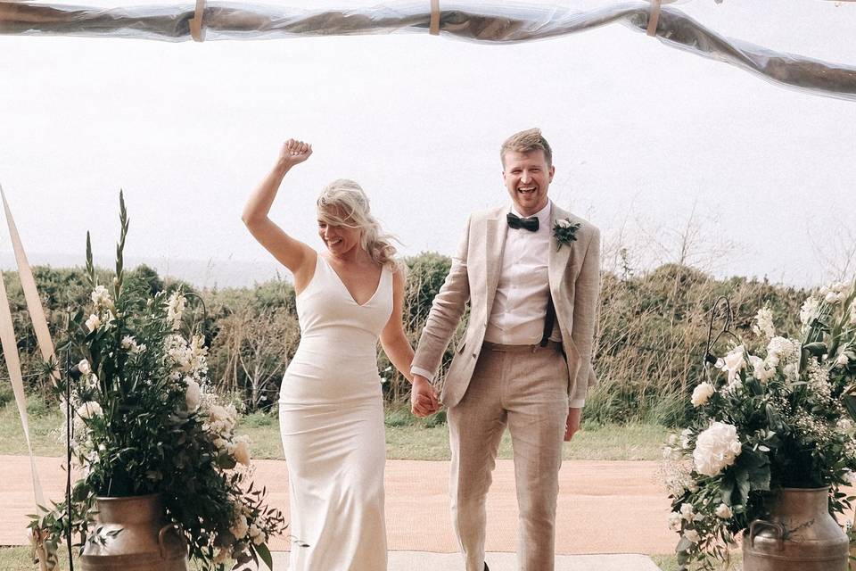 Couple entrance