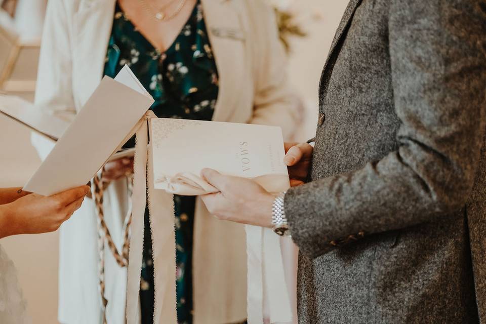 Reading your vows
