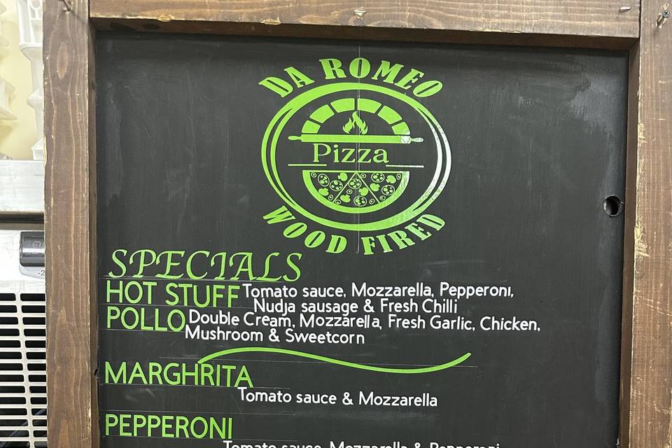 Standard Menu