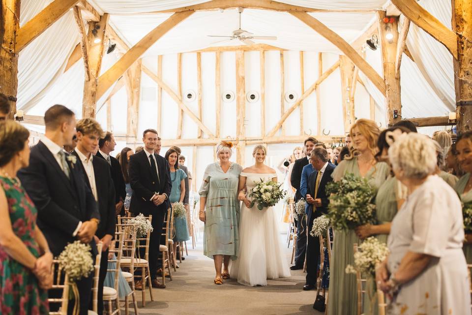 Barn Wedding Ceremony