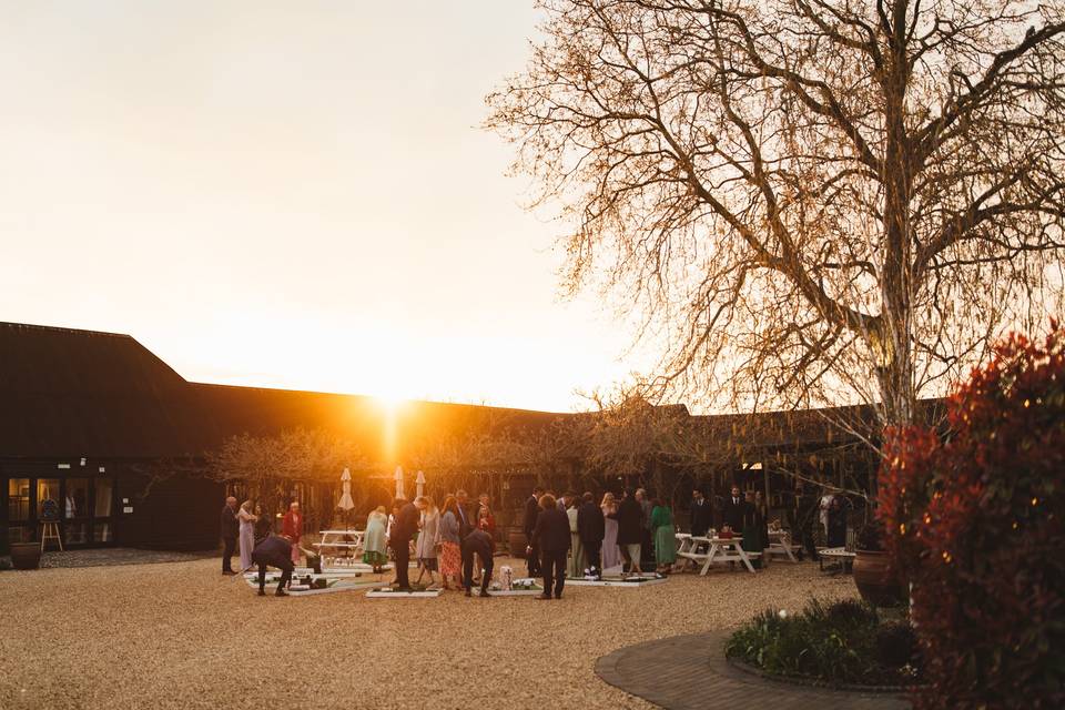 Courtyard at Sunset