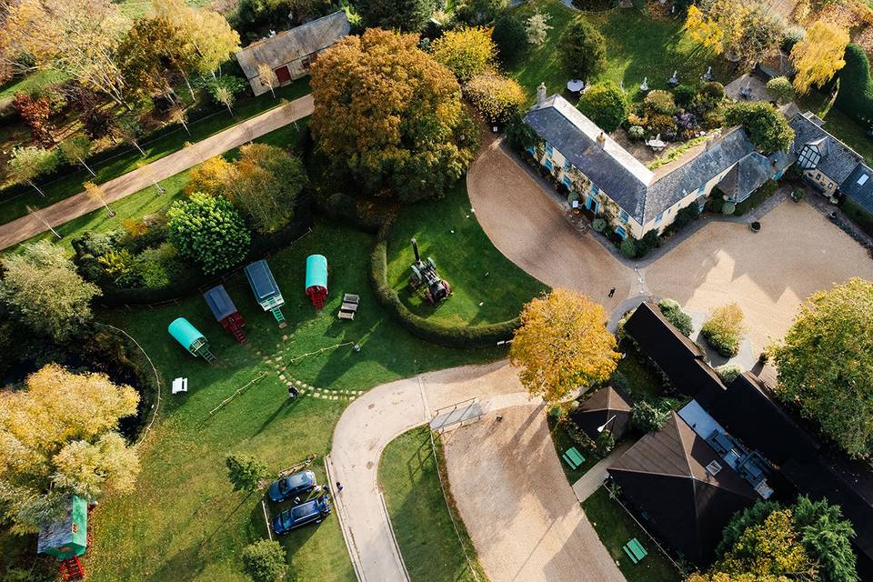 Aerial in Autumn