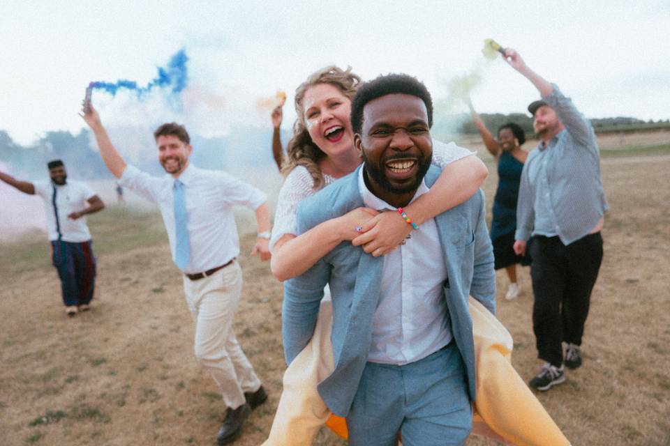 Tipi festival wedding