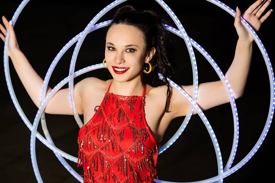 LED hoop shape