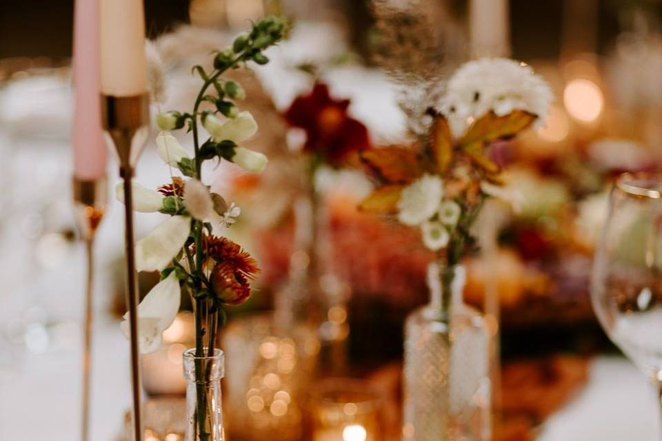 Burnt orange tablescape