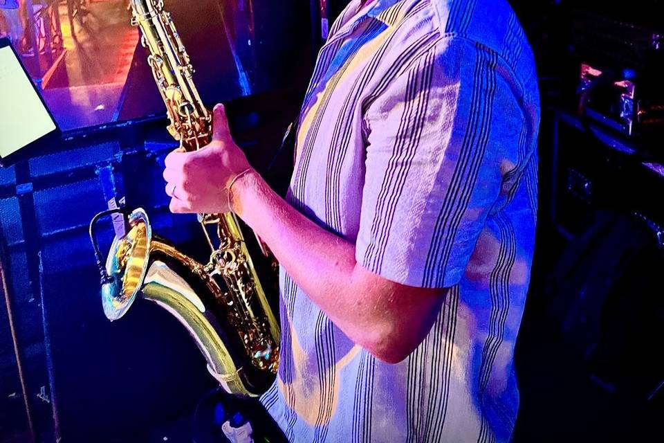 Chris on sax