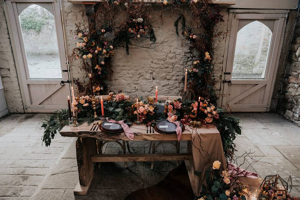 Table flowers & styling