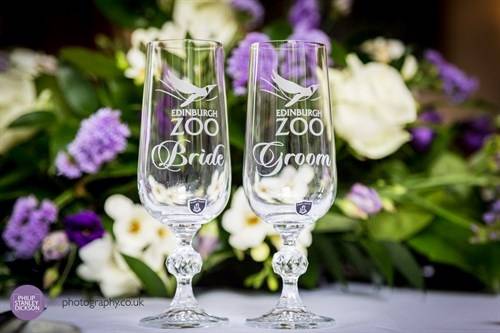 Newlywed Champagne Flutes