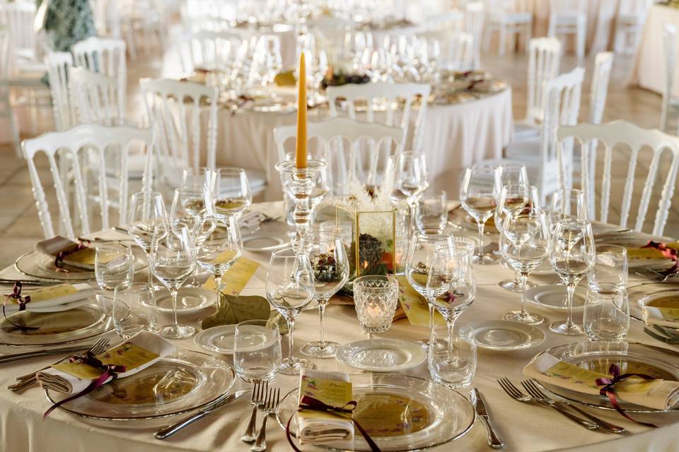 Wedding and reception rooms