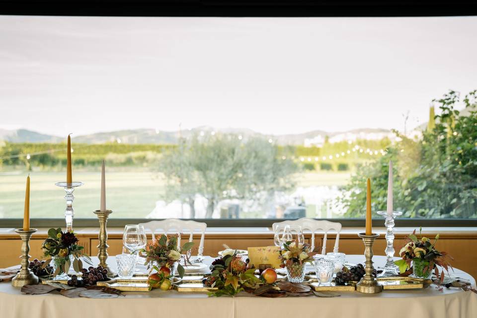 Wedding and reception rooms