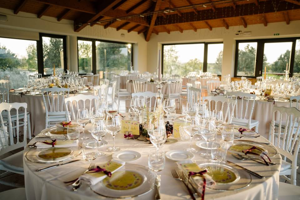 Wedding and reception rooms