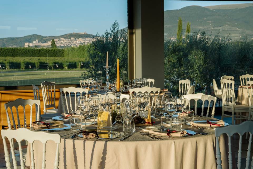 Wedding and reception rooms