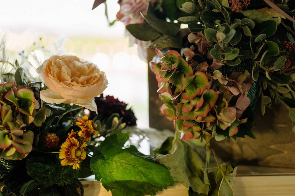 Wedding and reception rooms