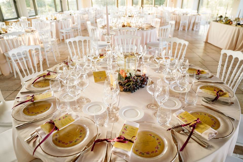 Wedding and reception rooms