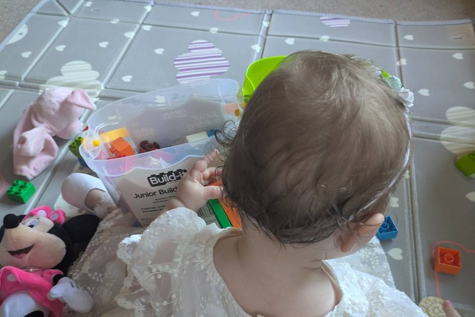 Duplo bricks and play mat