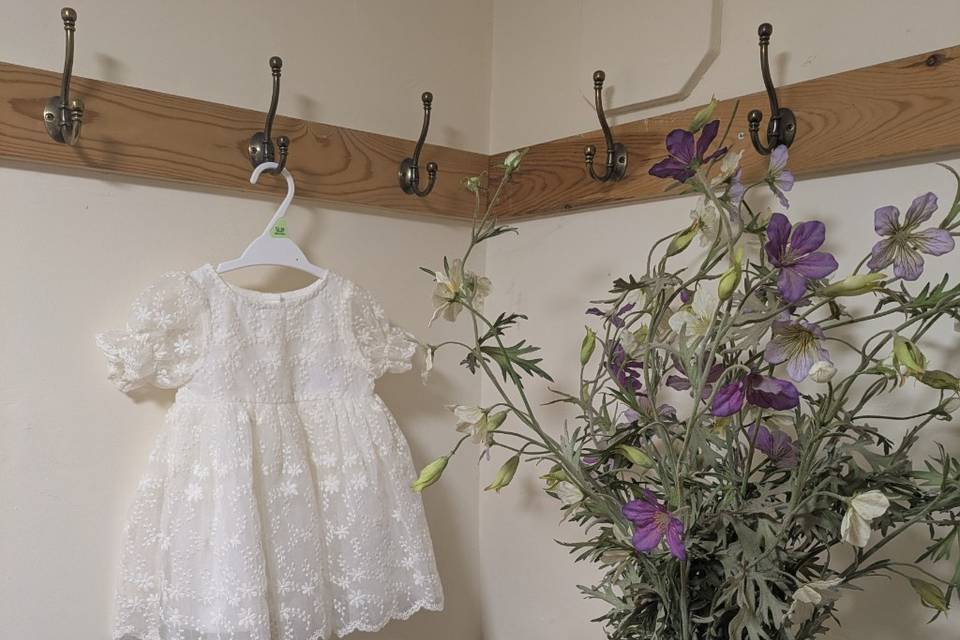 Getting the little bridesmaid