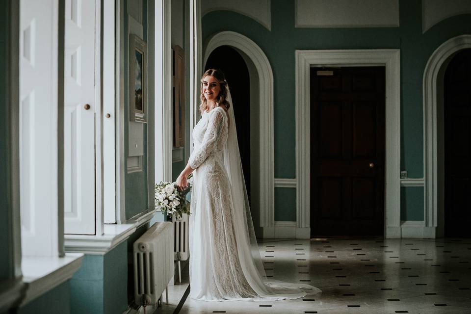 Bride at Hintlesham Hall