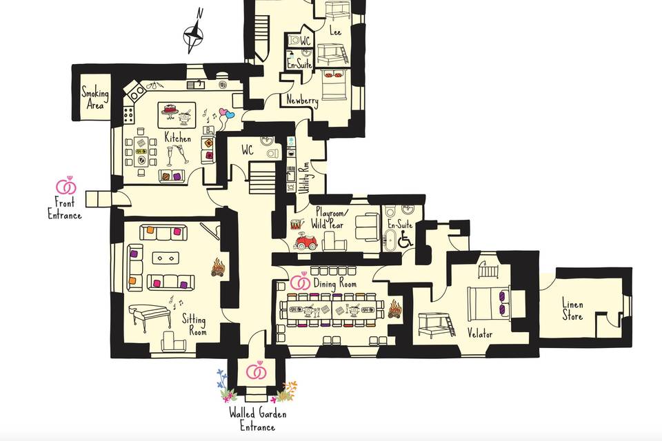 House ground floor map