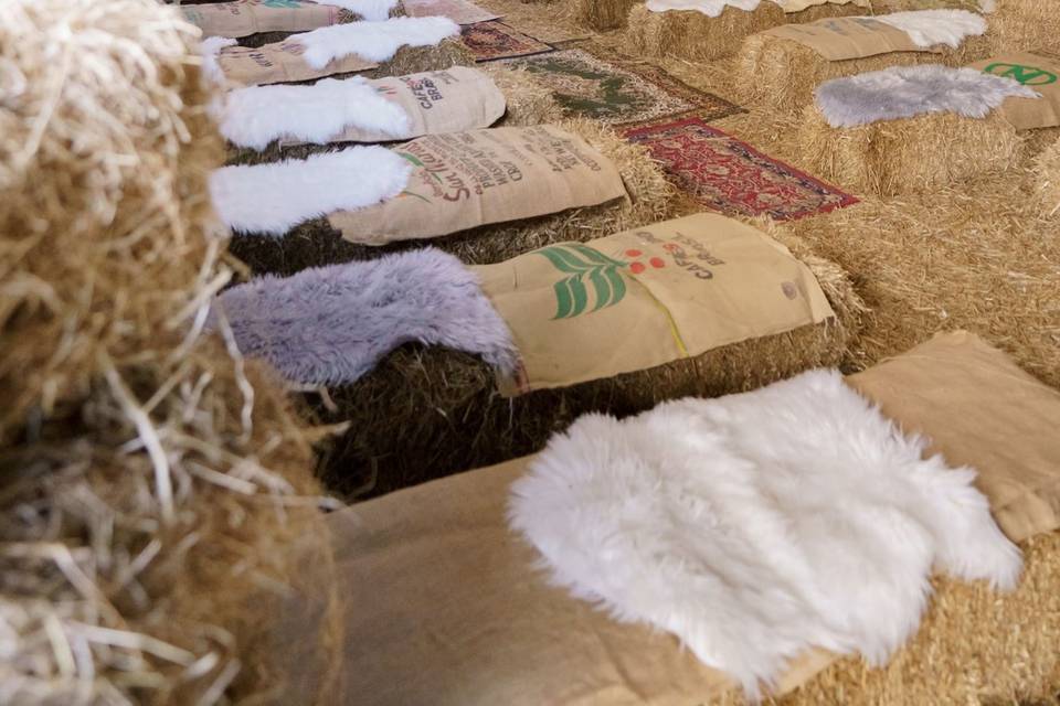 Decorated threshing barn