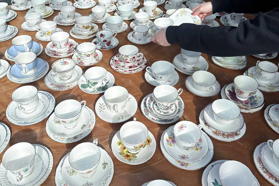 Vintage tea cups