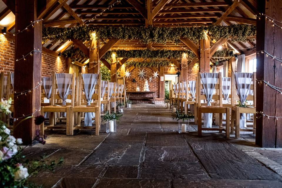 Oak Barn ceremony