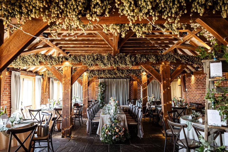 Barn wedding breakfast Kent