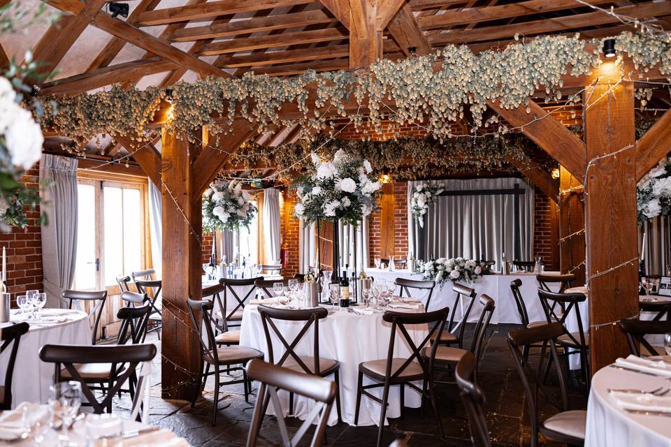 Hop Barn wedding breakfast