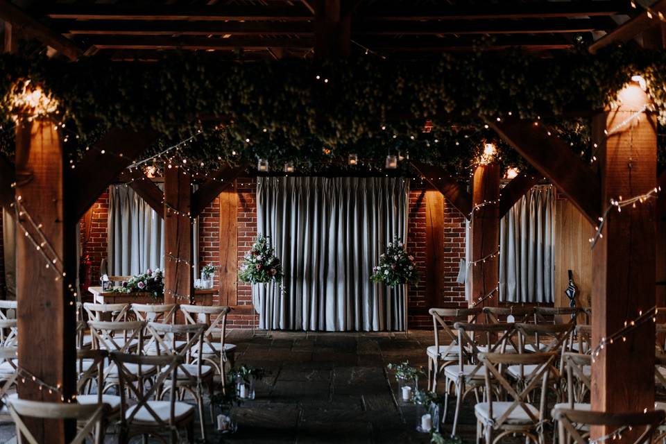 Oak Barn ceremony