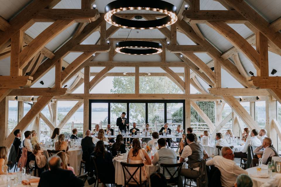 Barn wedding breakfast Kent