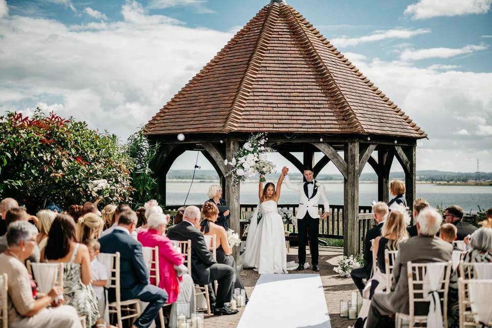 Outdoor coastal ceremony Kent