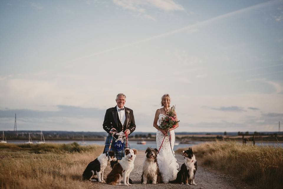 Dog friendly wedding venue