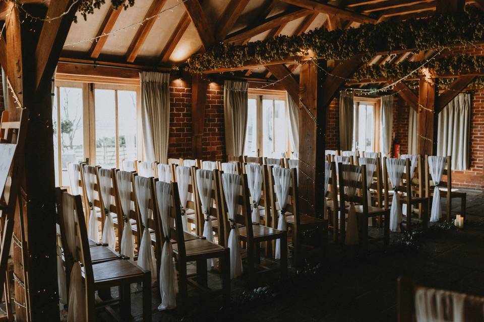 Oak Barn ceremonies