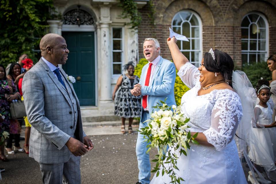 Happy couple Merton Park House