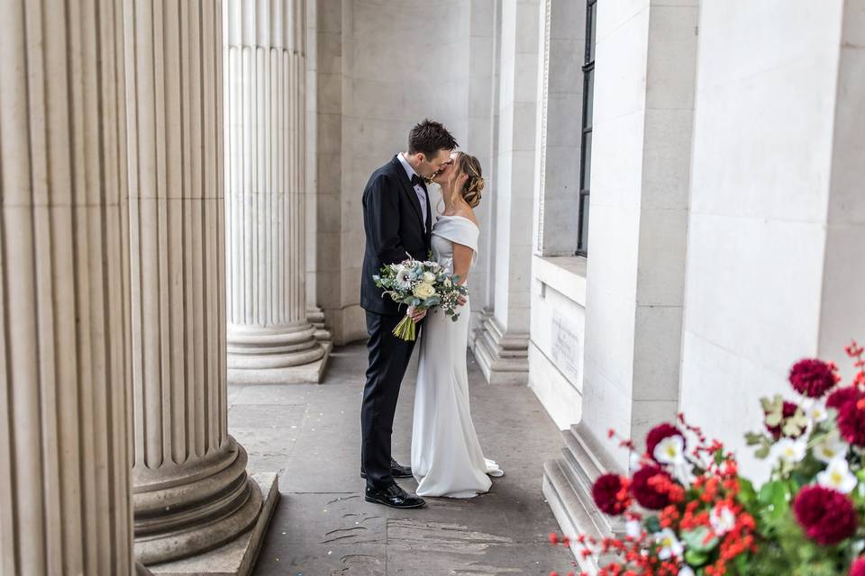 Couple outside Marylebone Tow