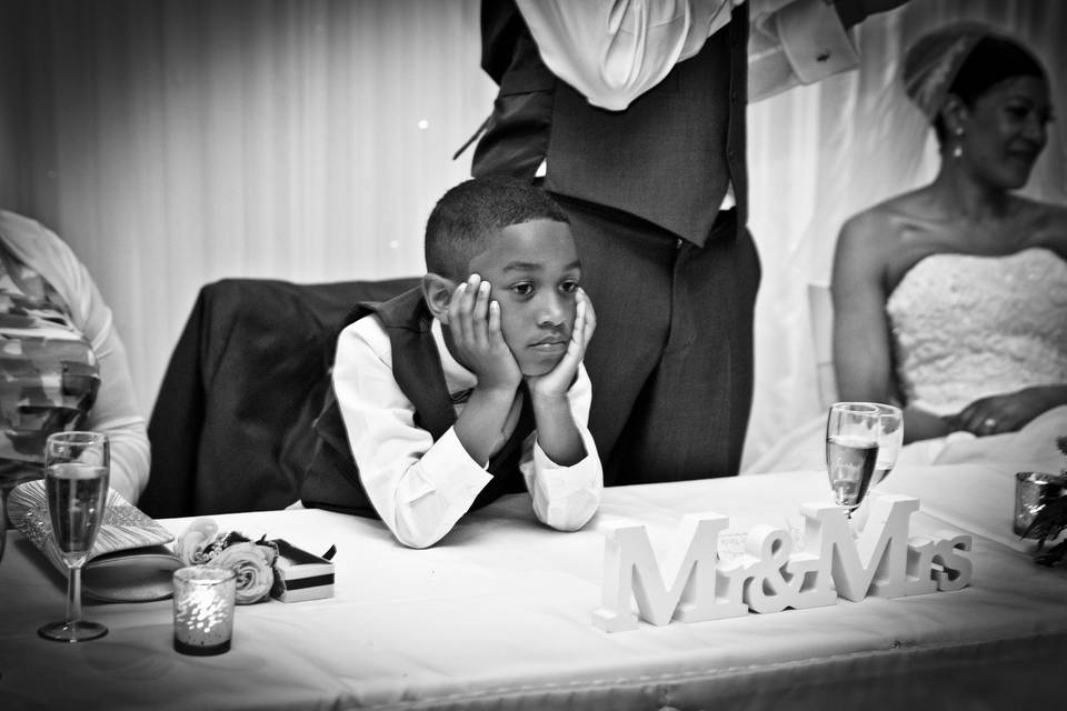 The groomsmen celebrate