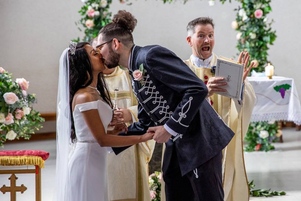 First kiss with the priest