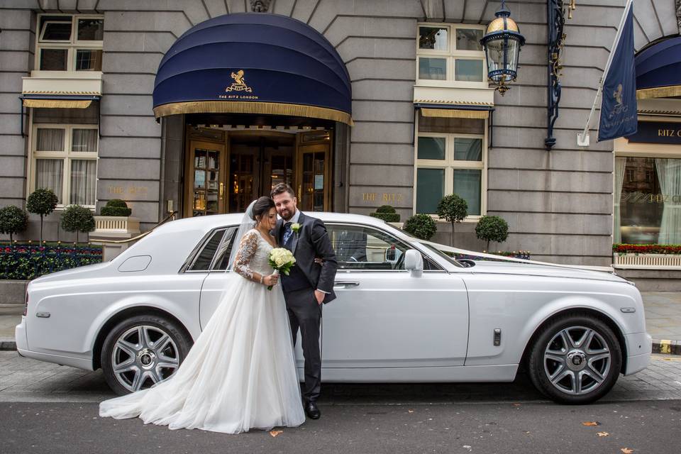 Outside the Ritz Hotel London