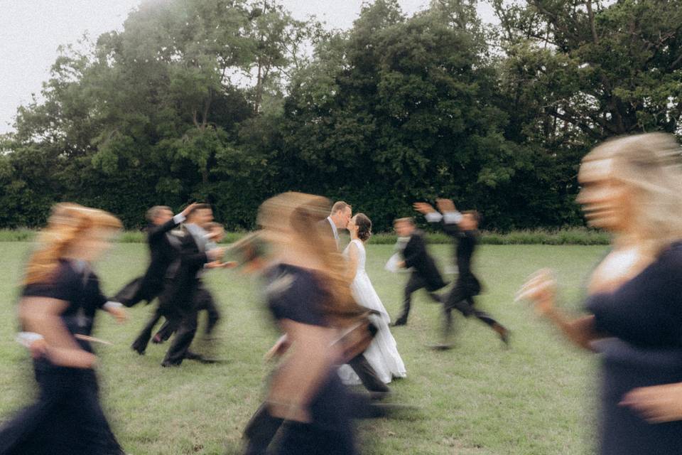 Fun bridal party shots