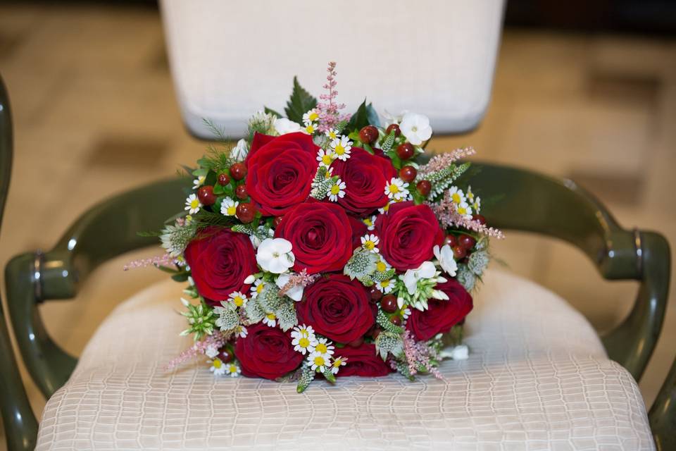 Close-up of the bouquet