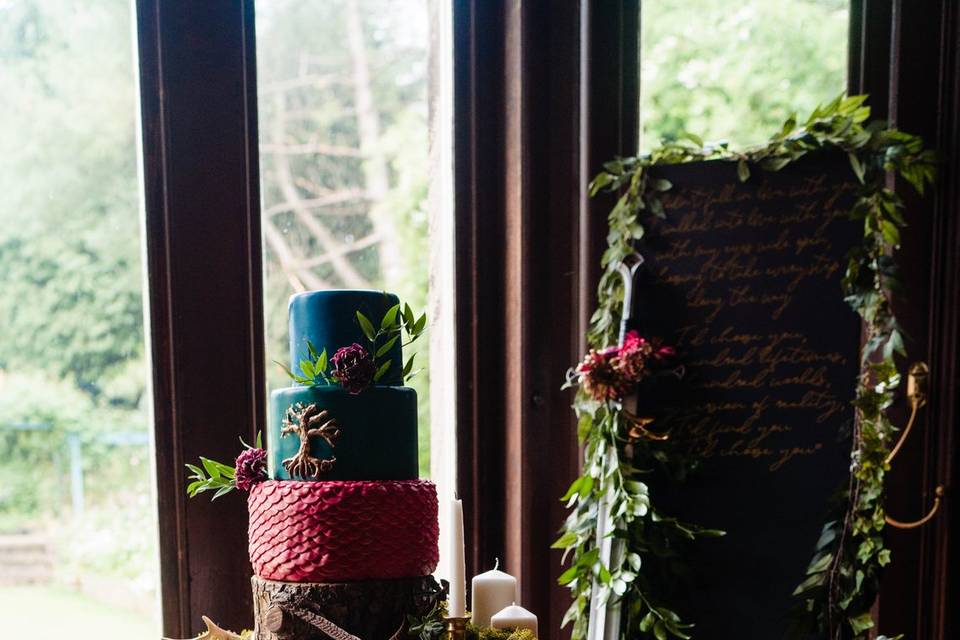 Cake table display