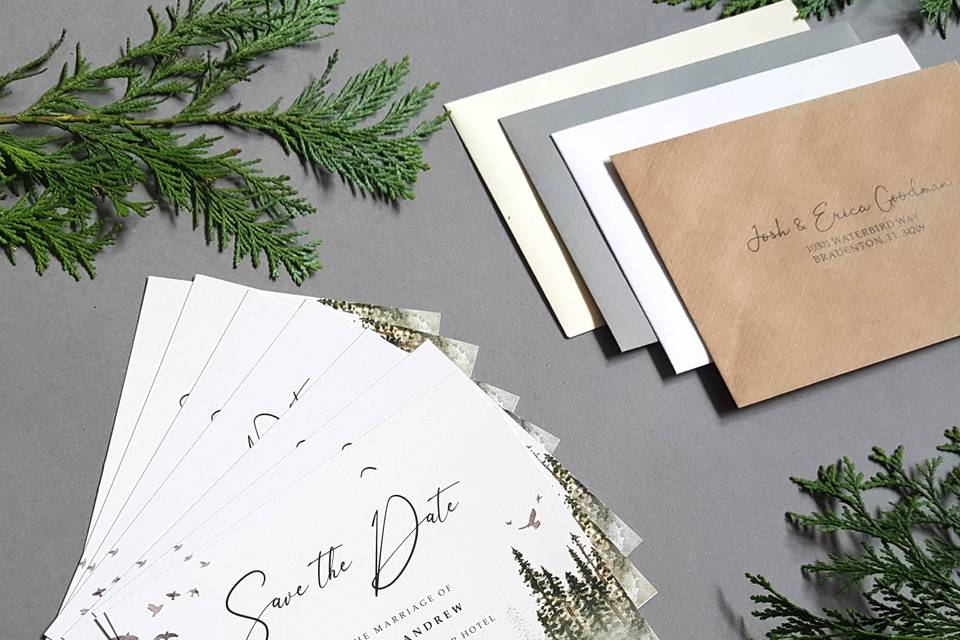 Woodland save the dates