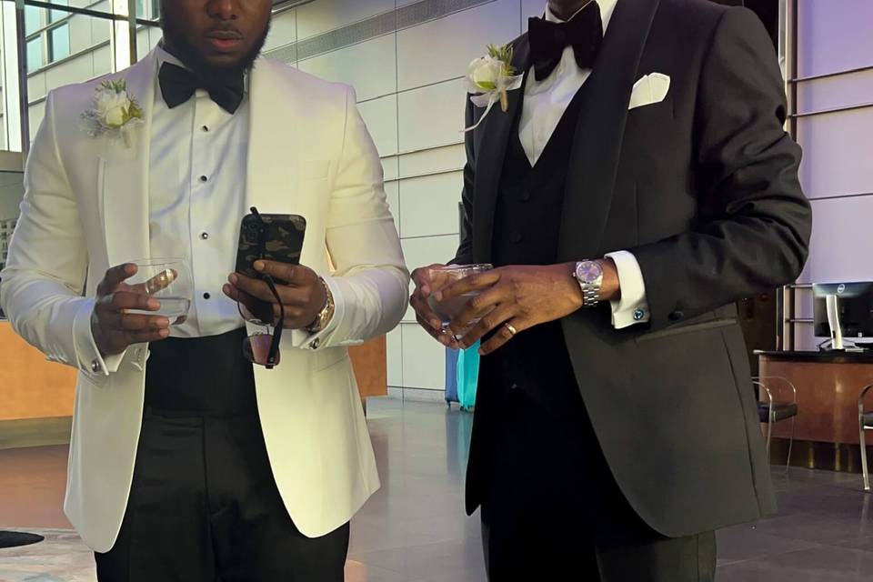 Groom and bestman